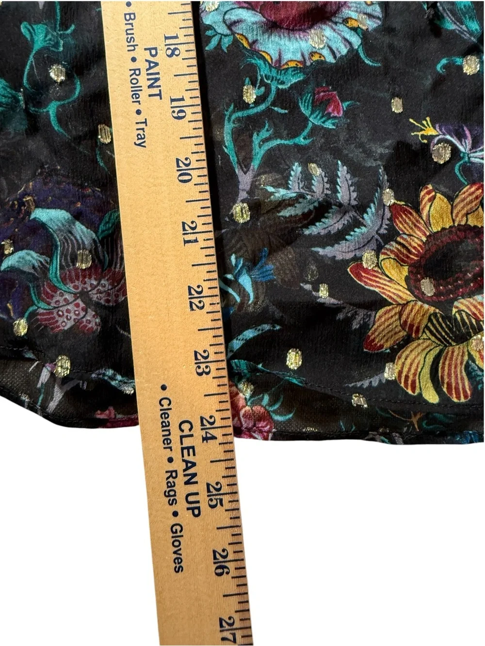 Ulla Johnson Bernadette Silk Blouse Black floral Iris Print size 2